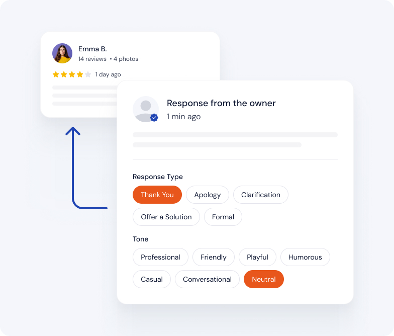 Surfa AI recommendations interface listing prioritized Google Business Profile fixes by impact